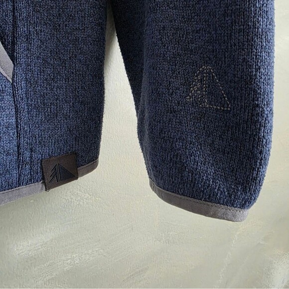 L.L. Bean Women's Misses Blue Purple Fleece T-Snap Pullover Sweater Regular Sz L - Picture 12 of 12